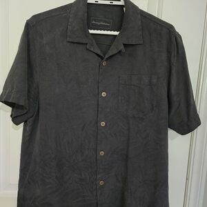 Tommy Bahama Charcoal Silk Shirt